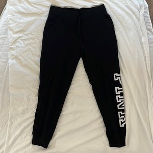 Black Victoria’s Secret PINK jogger sweatpants